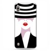 Etui case na telefon - Samsung Galaxy A10 - Kobieta w kapeluszu.