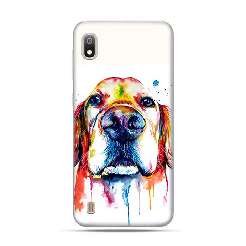 Etui case na telefon - Samsung Galaxy A10 - Pies labrador watercolor.