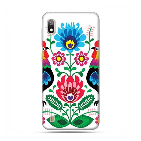 Etui case na telefon - Samsung Galaxy A10 - Łowickie wzory kwiaty.