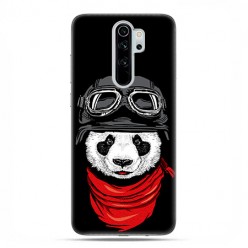 Etui case na telefon - Xiaomi Redmi Note 8 Pro - Panda w czapce.