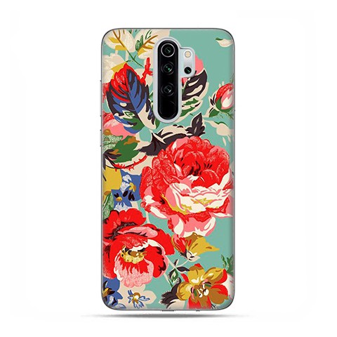 Etui case na telefon - Xiaomi Redmi Note 8 Pro - Kolorowe róże.