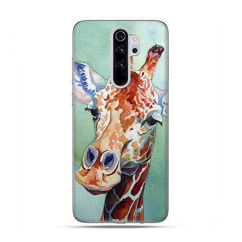 Etui case na telefon - Xiaomi Redmi Note 8 Pro - Żyrafa watercolor.