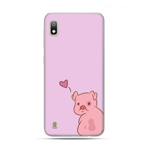 Etui case na telefon - Samsung Galaxy A10 - Zakochana świnka