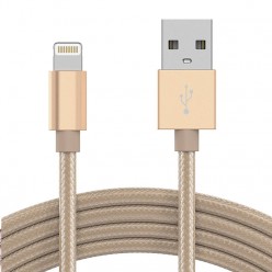 Kabel do Szybkiego Ładowania telefonu Lightning iPhone ładowarka - Złoty