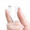 Adapter Jack na słuchawki przejściówka do iPhone - Biały