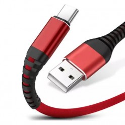 Wzmacniany Kabel do ładowania telefonu USB - C 3.1A ładowarka Fast Charge