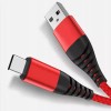 Wzmacniany Kabel do ładowania telefonu USB - C 3.1A ładowarka Fast Charge 2m