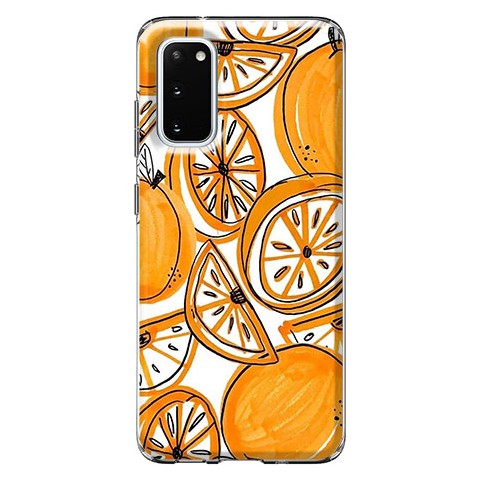 Etui case na telefon - Krojone pomarańcze