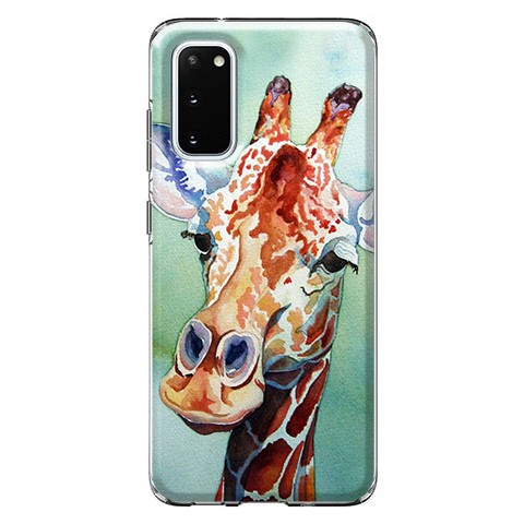 Etui case na telefon - Waterkolor żyrafa