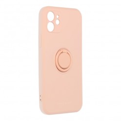 Iphone 12 pancerne etui Ring Silicone - Różowy