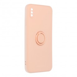 Iphone Xs Max pancerne etui Ring Silicone - Różowy