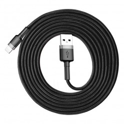 BASEUS kabel USB Cafule do iPhone Lightning 8-pin 2A 3 metry czarno-złoty CALKLF-RV1