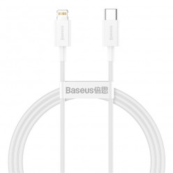 BASEUS kabel Typ C do Apple Lightning 8-pin PD20W Power Delivery Superior Series Fast Charging CATLYS-A02 1 metr biały