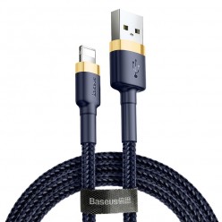 BASEUS kabel USB Cafule do iPhone Lightning 8-pin 1,5A 2 metry złoty-niebieski CALKLF-CV3