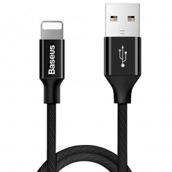 BASEUS kabel USB Yiven do iPhone Lightning 8-pin 2A 1.2 metr czarny CALYW-01
