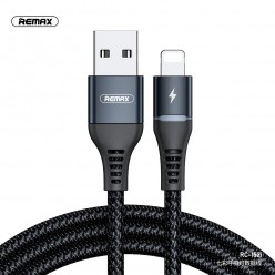 REMAX kabel USB do iPhone Lightning 8-pin Colorful Light  2,4A RC-152i 1 metr czarny